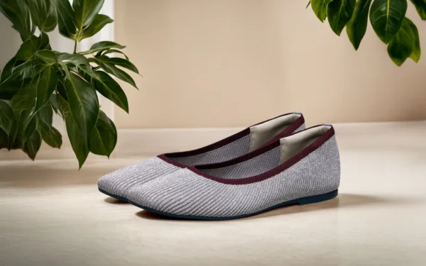 Metallic Square Flats